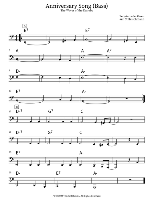 Anniversary Song (Arr. Christoph Fleischmann) - Oblivion - The Culture Clash Ensemble (Lead Sheet - Fake Book)