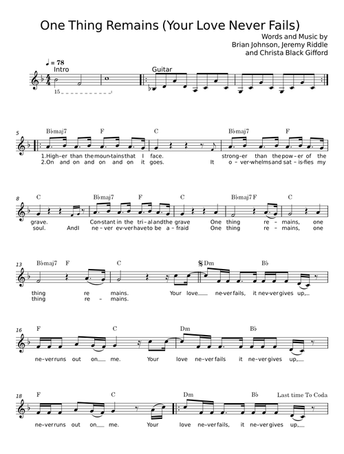 One thing remains - Brian Johnson