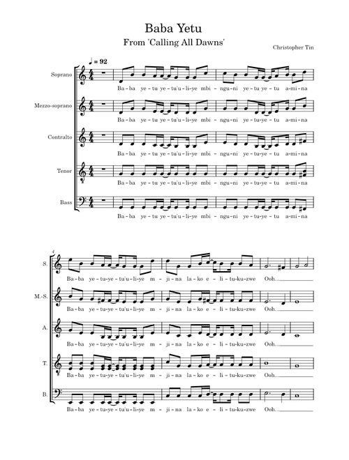 Baba Yetu - Christopher Tin