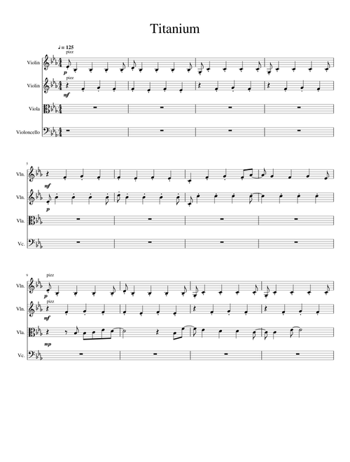 Titanium - String Quartet