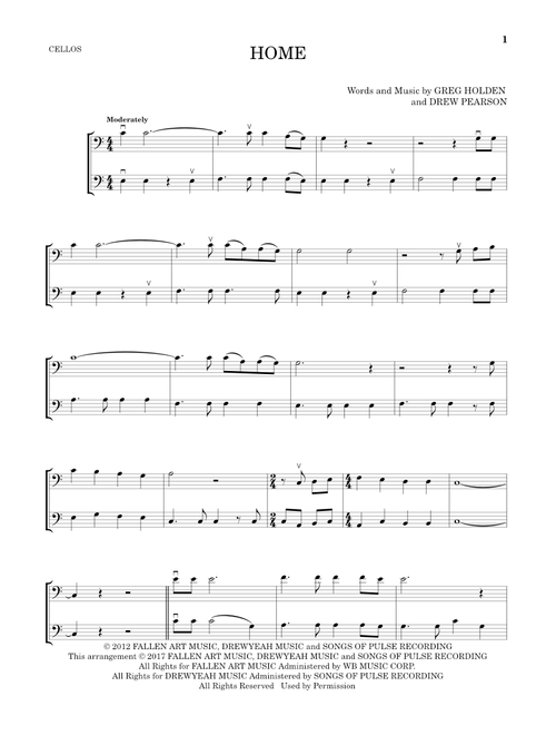 Home - Phillip Phillips (Cello Duet)