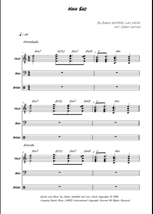 Play Official version of Mama said Sheet Music by Metallica for