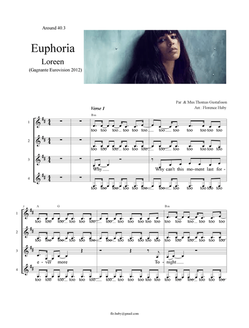 Euphoria (Arr. Florence Huby) - Loreen (Choral, SSAA)