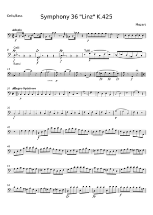 Symphony No. 36 Linz, 3rd Movement Sheet Music for Oboe, Bassoon