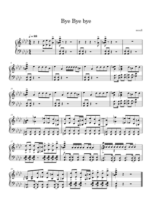 Play Official version of Bye bye bye Sheet Music by *NSYNC for Piano ...
