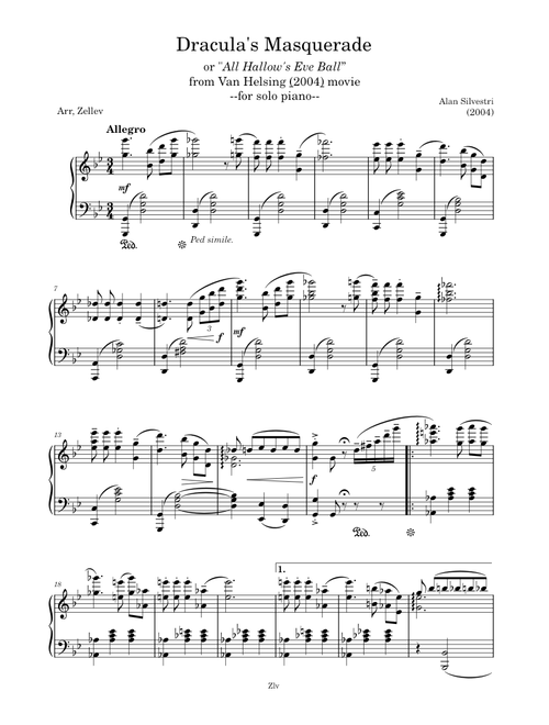 Waltz sheet music by Zellev | Play, print, and download in PDF or