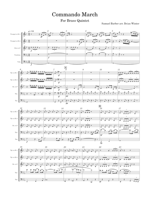 Commando March – Samuel Barber