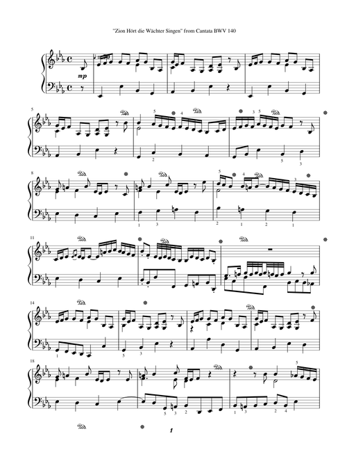 Wachet auf, ruft uns die Stimme, BWV 140 - Johann Sebastian Bach