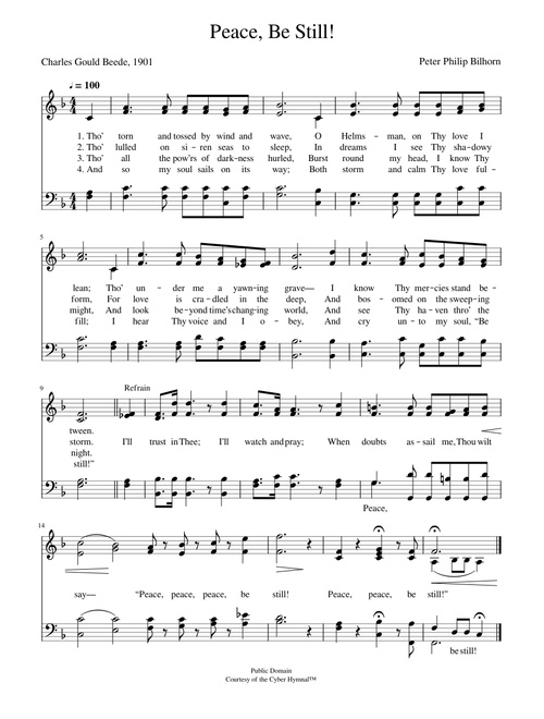 Peace, be still! (beede) - Peter P. Bilhorn