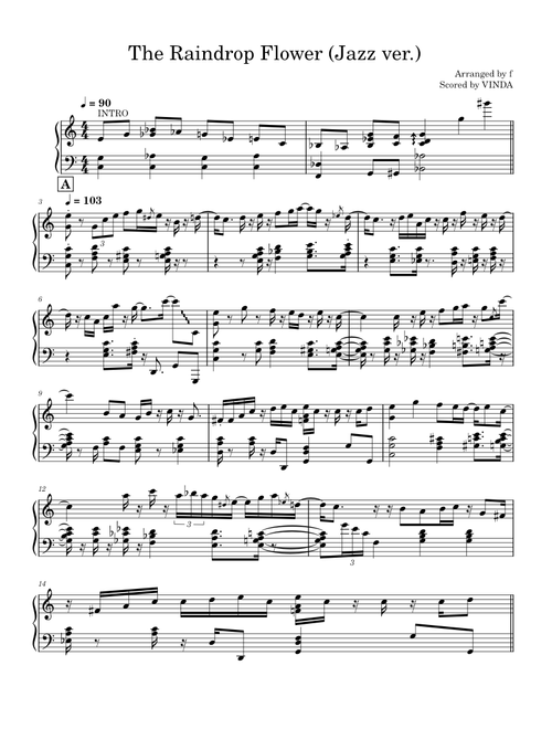 Raindrop Flower – Maple Story Jazz
