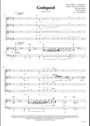 Godspeed - Frank Ocean Sheet Music for Bass guitar, Synthesizer