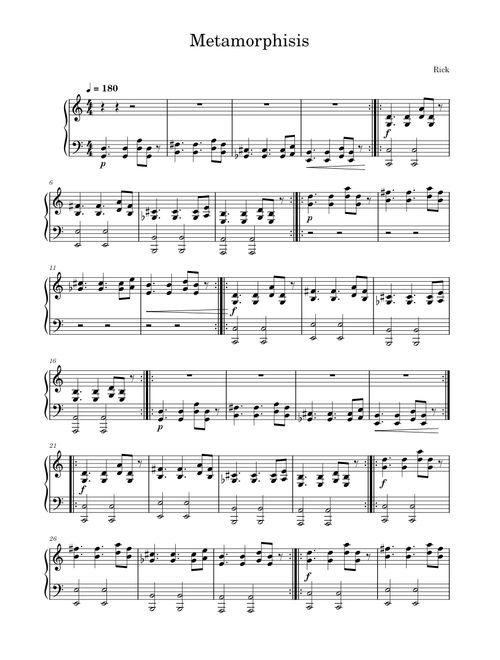Metamorphosis – Unknown author