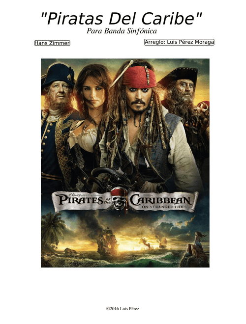 Pirates Of The Caribean 1st Mix for Concert Band - Hans Zimmer
