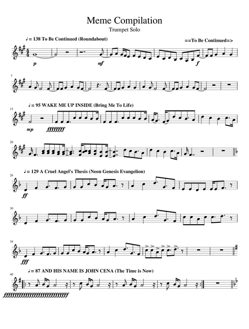 Meme Compilation Trumpet Solo V6 0