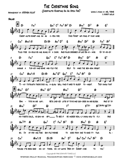 The Christmas Song (chestnuts Roasting On An Open Fire) (Arr. Stephen Bulat) - John Denver (Large Ensemble)