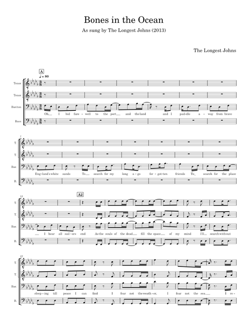 Bones in the ocean - The Longest Johns