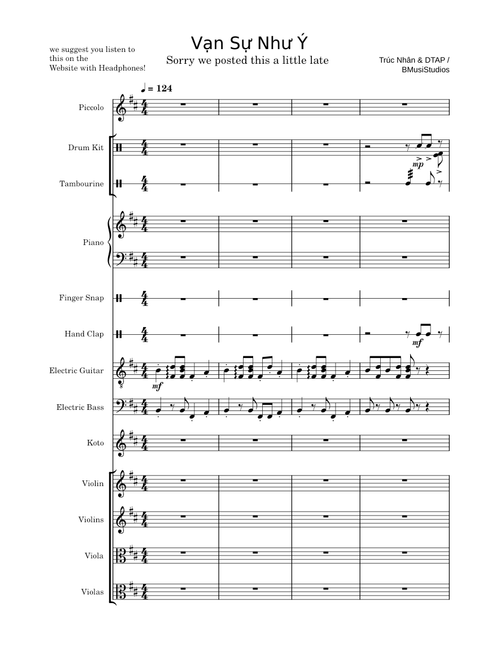 Vạn Sự Như Ý – Trúc Nhân & DTAP | BMusiStudios Arrangement