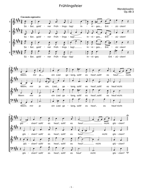 Mendelssohn Op.48-3 (Frühlingsfeier)