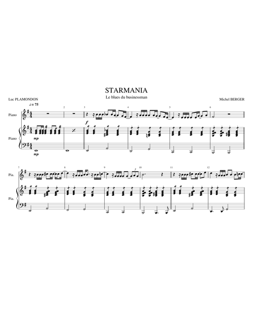 STARMANIA Le blues du businessman