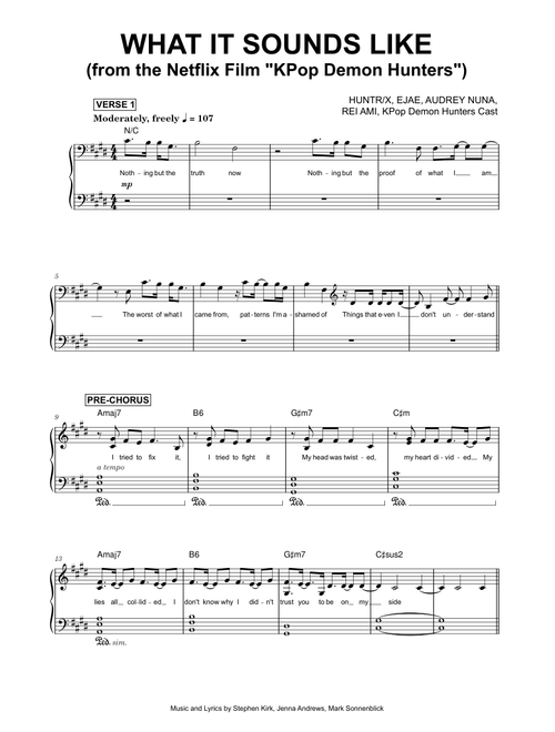 What It Sounds Like (from the Netflix Film KPop Demon Hunters) - HUNTR/X, EJAE, AUDREY NUNA, REI AMI