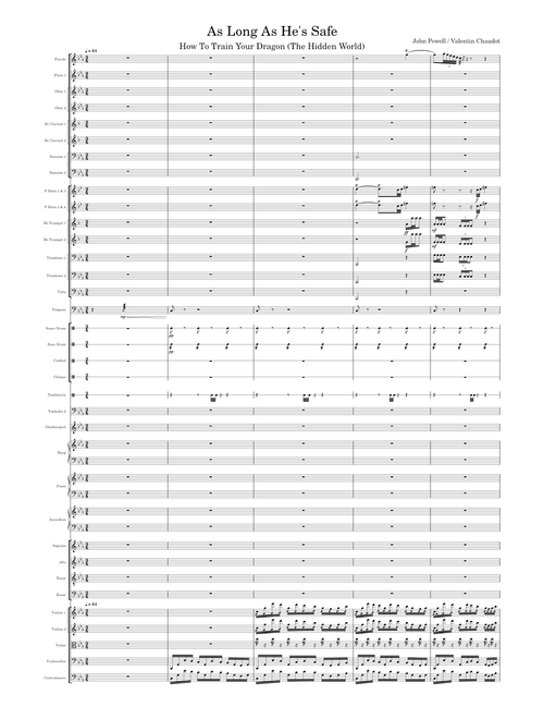 As Long As He's Safe - (From HTTYD) (Arr. Valentin Chaudot) - John Powel