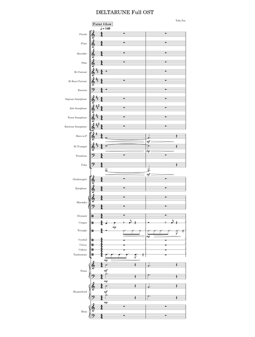 DELTARUNE Full OST – Toby Fox DELTARUNE Full OST (WIP)