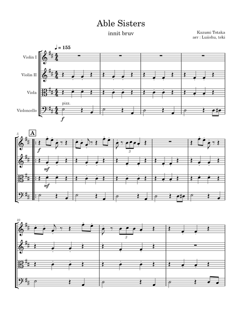 Able Sisters String Quartet