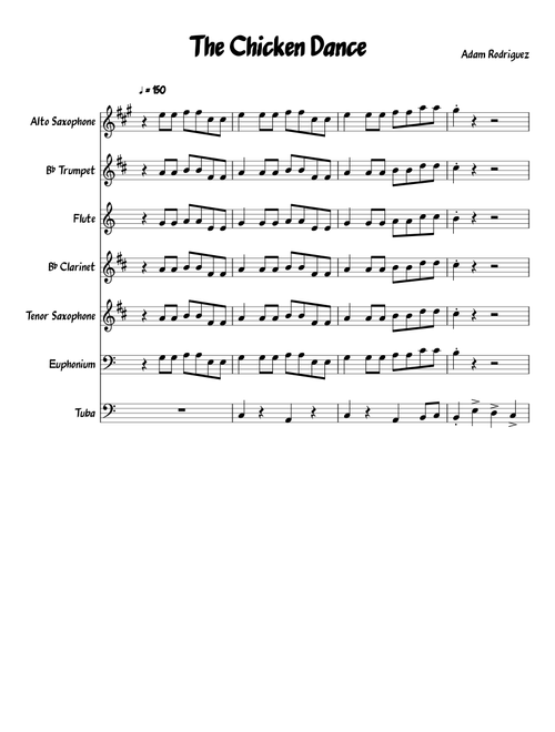 The Chicken Dance band arrangement