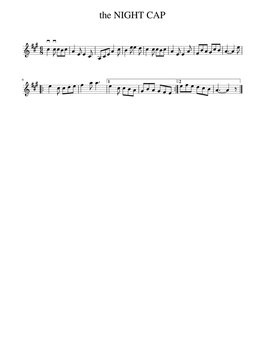 the NIGHT CAP Sheet music for Piano (Solo) | Musescore.com
