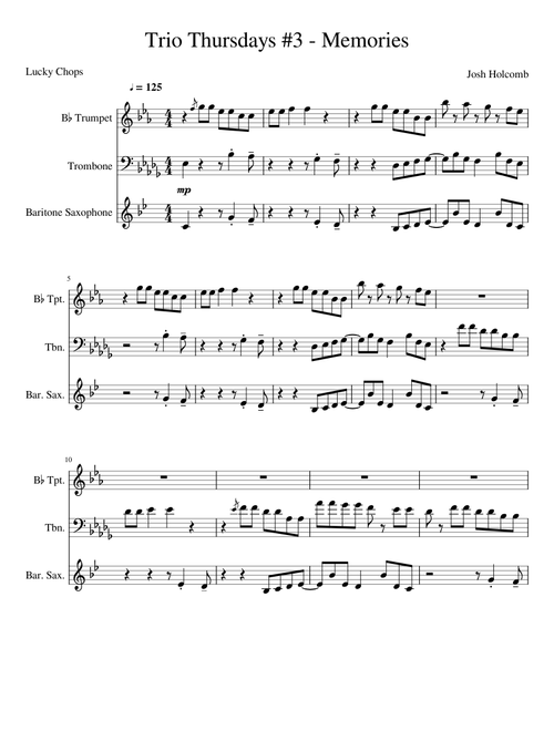 Trio Thursdays #3 - Memories - Lucky Chops