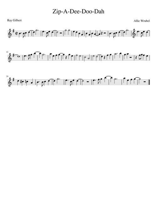 Zip-A-Dee-Doo-Dah