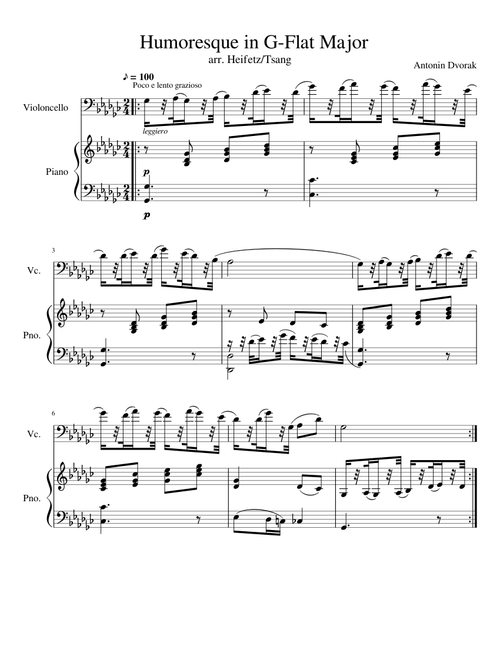 Humoresque in G Flat Major