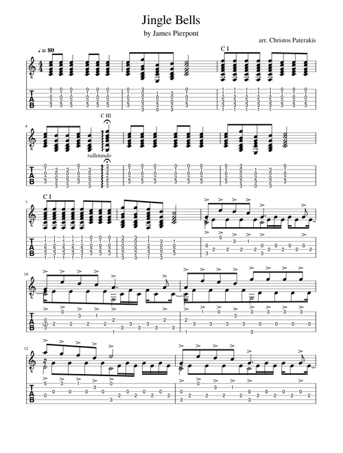 Jingle Bells guitar solo