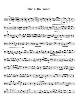 This is Halloween for string orchestra Sheet Music for