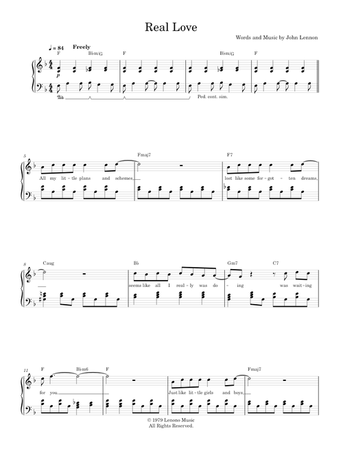 Real love - Tom Odell (Easy Piano)