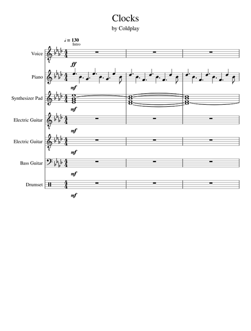 Clocks - Coldplay (Full Transcription)