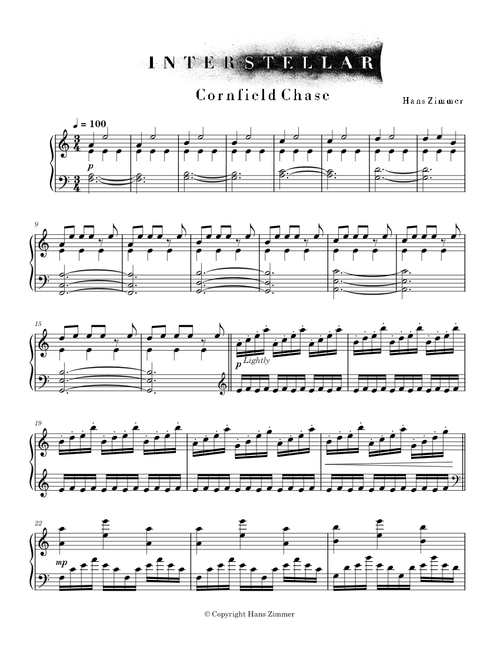 Cornfield Chase – Hans Zimmer - Interstellar