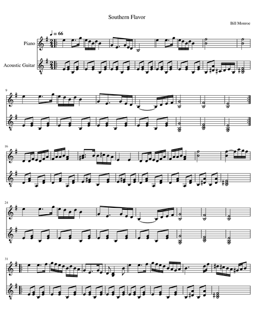 Southern Flavor – Bill Monroe
