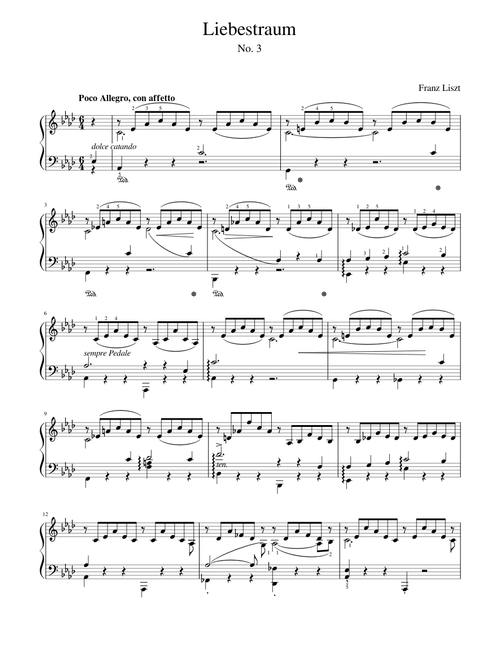Franz Liszt - Liebestraum No. 3