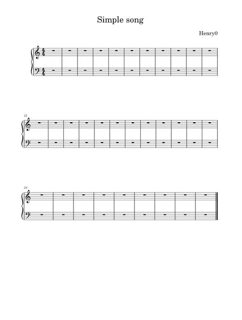 Simple song – henry0