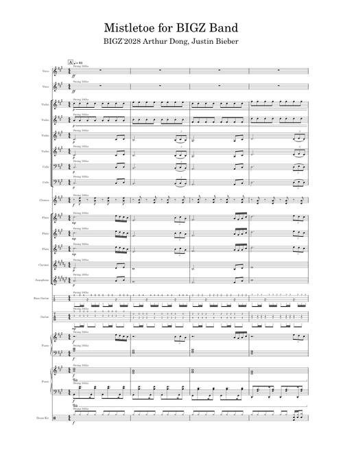 Mistletoe for BIGZ Band – EnderBlackDls, Justin Bieber