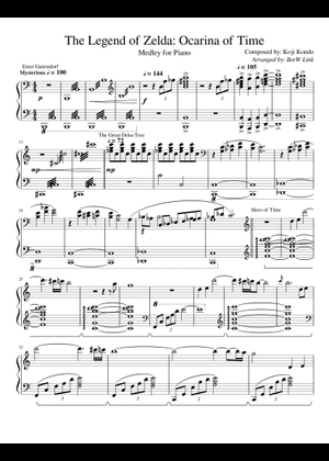 その他 Ocarine da Comcerto Music From The Legend Of Zelda: Ocarina of Time Sheet Music