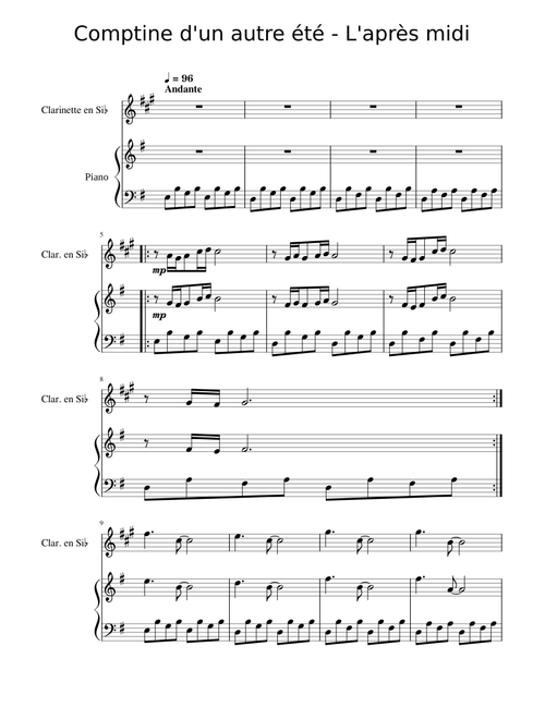 Comptine d'un autre été, l'après-midi – Yann Tiersen Comptine d'un autre été - l'après-midi