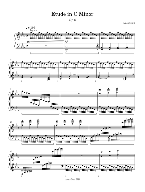 Etude in C Minor – Lucas Sun