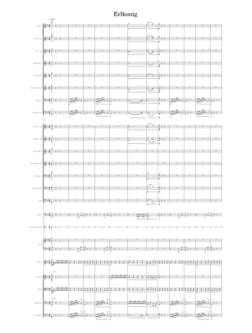 Erlkonig - Franz Schubert - Original Orchestration