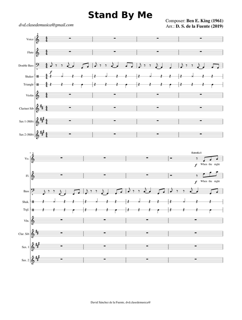 Stand by me (Conjunto instrumental) - Ben E. King (1961)