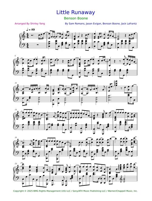 Little Runaway – Benson Boone