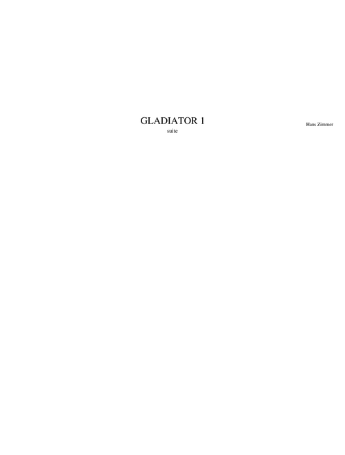 GLADIATOR RENAZZO ORCHESTRA