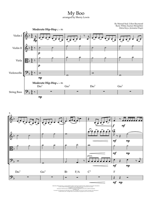 My Boo (Arr. Sherry Lewis) - Usher & Alicia Keys (String Ensemble)
