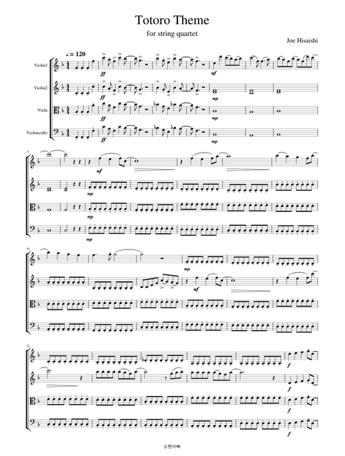 Totoro Theme - Joe Hisaishi